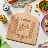 Personalised Five Year Wooden Anniversary Pizza Peel/Paddle